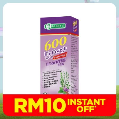 HURIX'S 600 Flu Cough Syrup 100ml