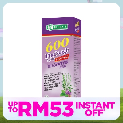 HURIX'S 600 Flu Cough Syrup 100ml