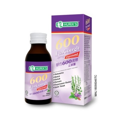 HURIX'S 600 Flu Cough Syrup 100ml