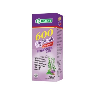 HURIX'S 600 Flu Cough Syrup 100ml