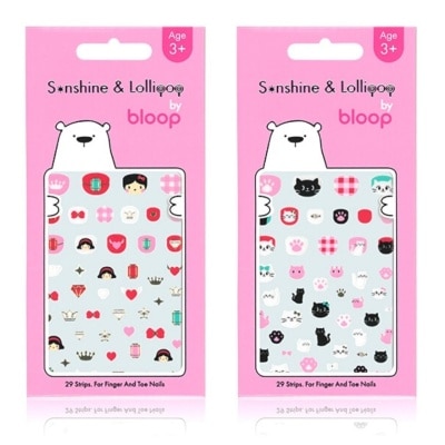 BLOOP Kids Princess's Kitty Nail Strips
