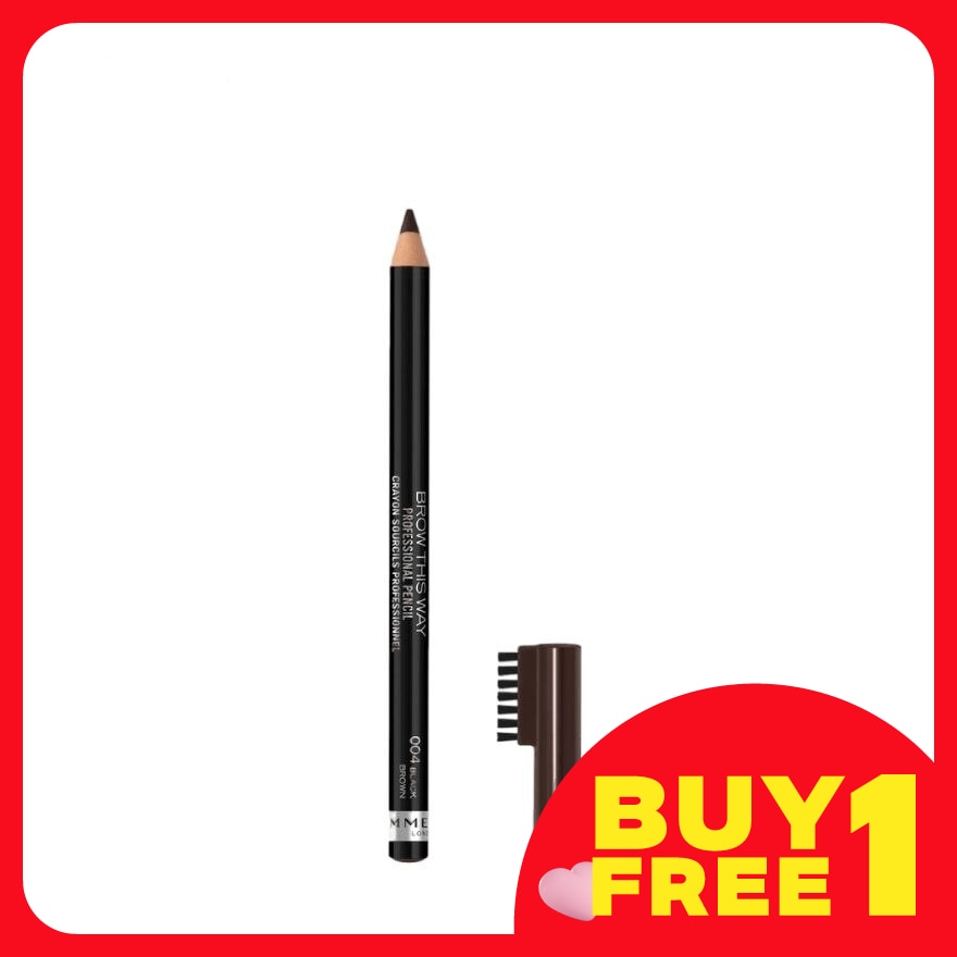 RIMMEL Professional Eyebrow Pencil #004 Black Brown