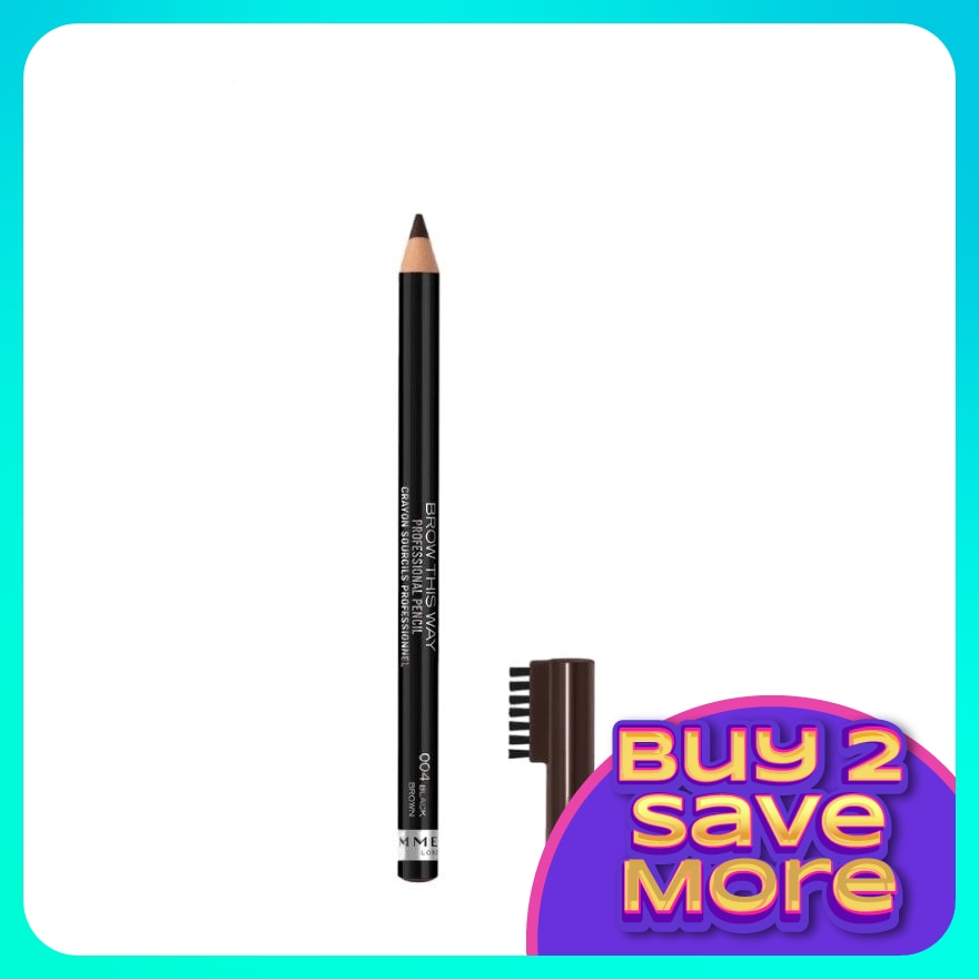 RIMMEL Professional Eyebrow Pencil #004 Black Brown