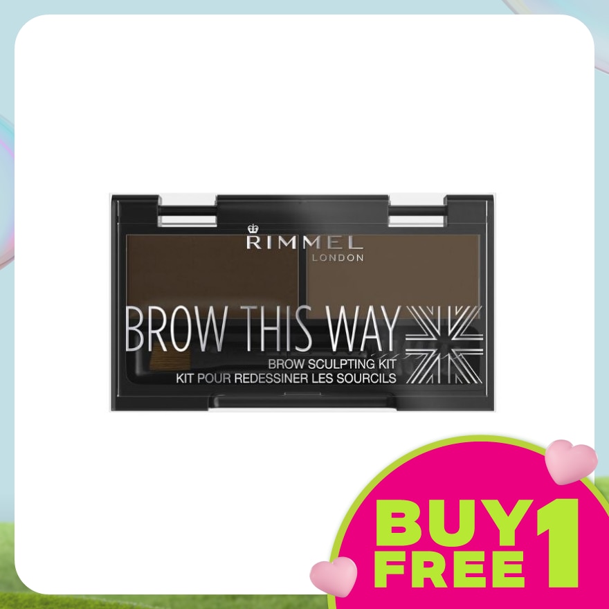 RIMMEL Brow This Way Eyebrow Kit #003 Dark Brown
