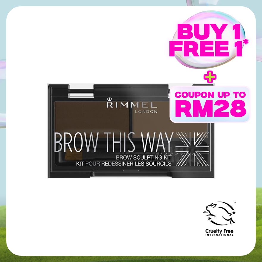 RIMMEL Brow This Way Eyebrow Kit #003 Dark Brown