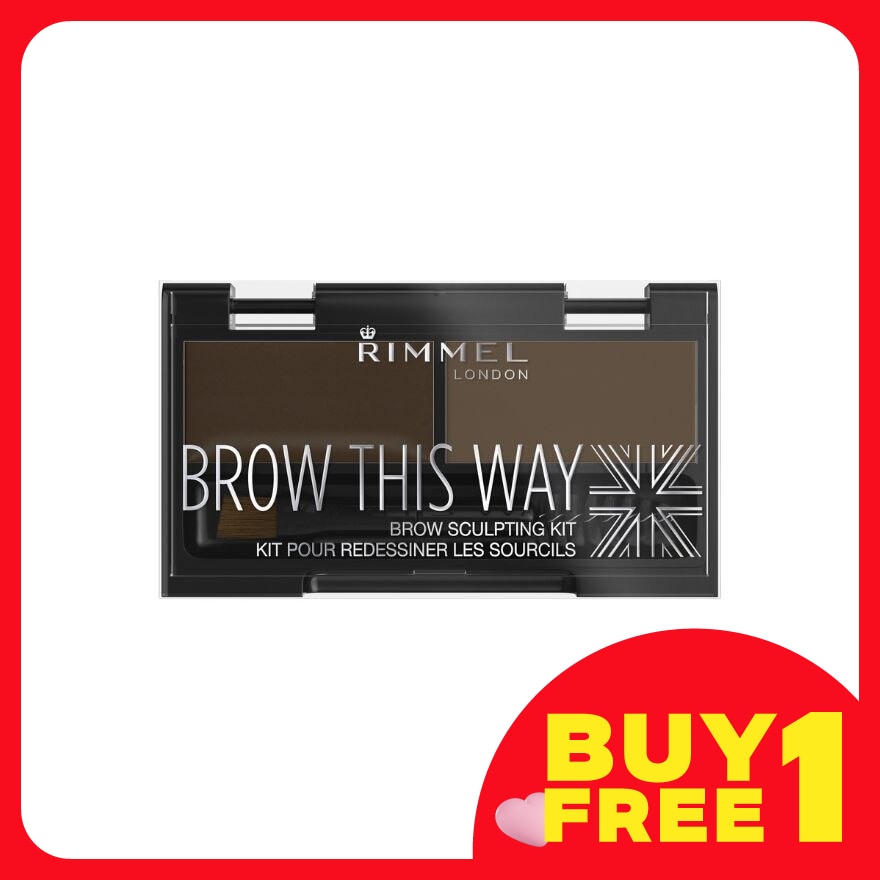 RIMMEL Brow This Way Eyebrow Kit #003 Dark Brown