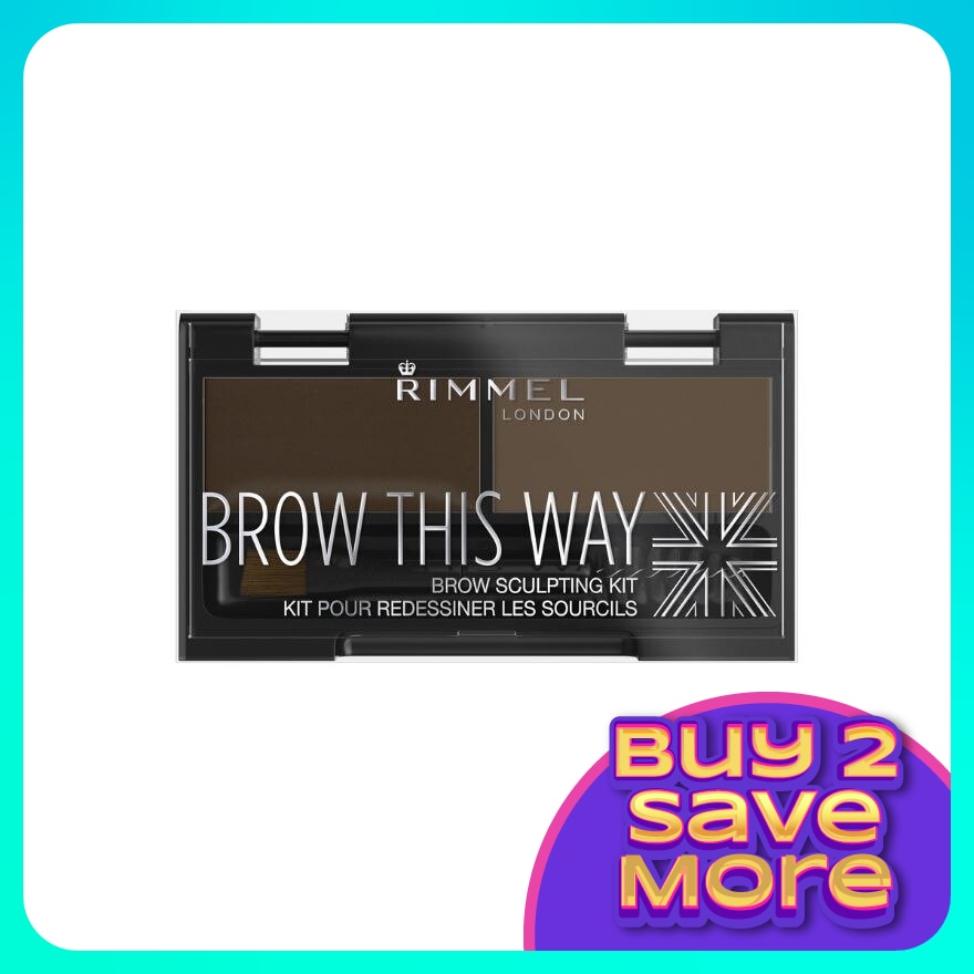 RIMMEL Brow This Way Eyebrow Kit #003 Dark Brown