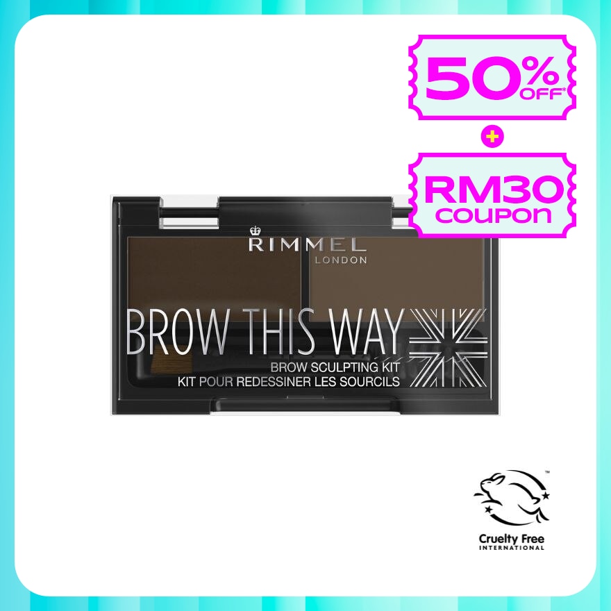 RIMMEL Brow This Way Eyebrow Kit #003 Dark Brown