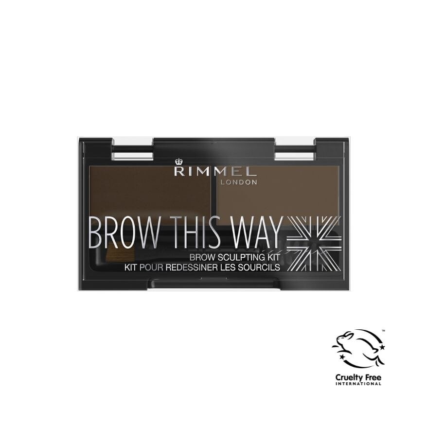 RIMMEL Brow This Way Eyebrow Kit #003 Dark Brown