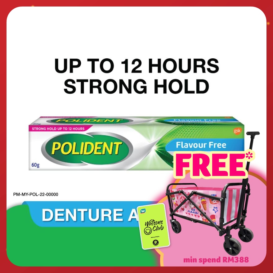 Flavour Free Denture Adhesive Cream 60g