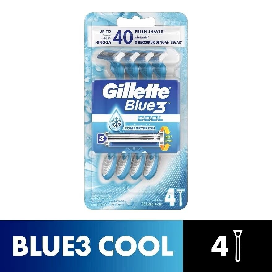 Blue3 Cool Disposable Razor 4's