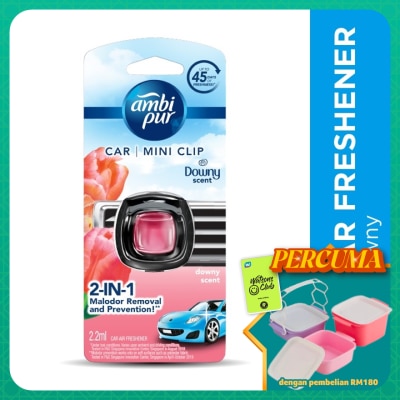 AMBI PUR - Air Freshener Downy Scent Car Mini Clip 2.2 ml