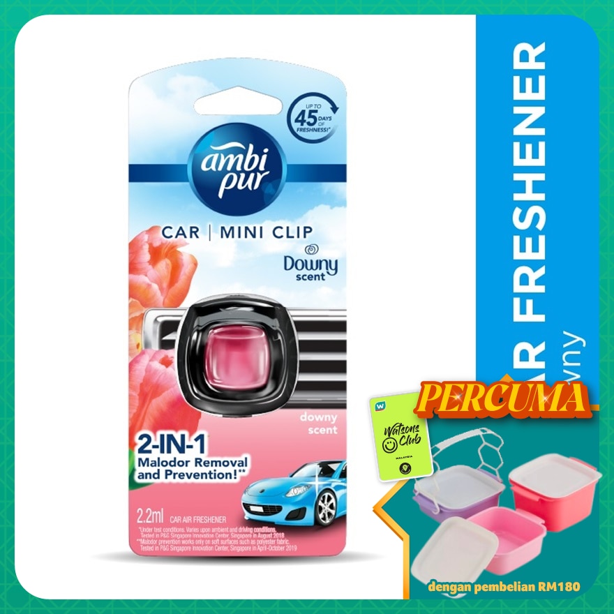 Air Freshener Downy Scent Car Mini Clip 2.2 ml