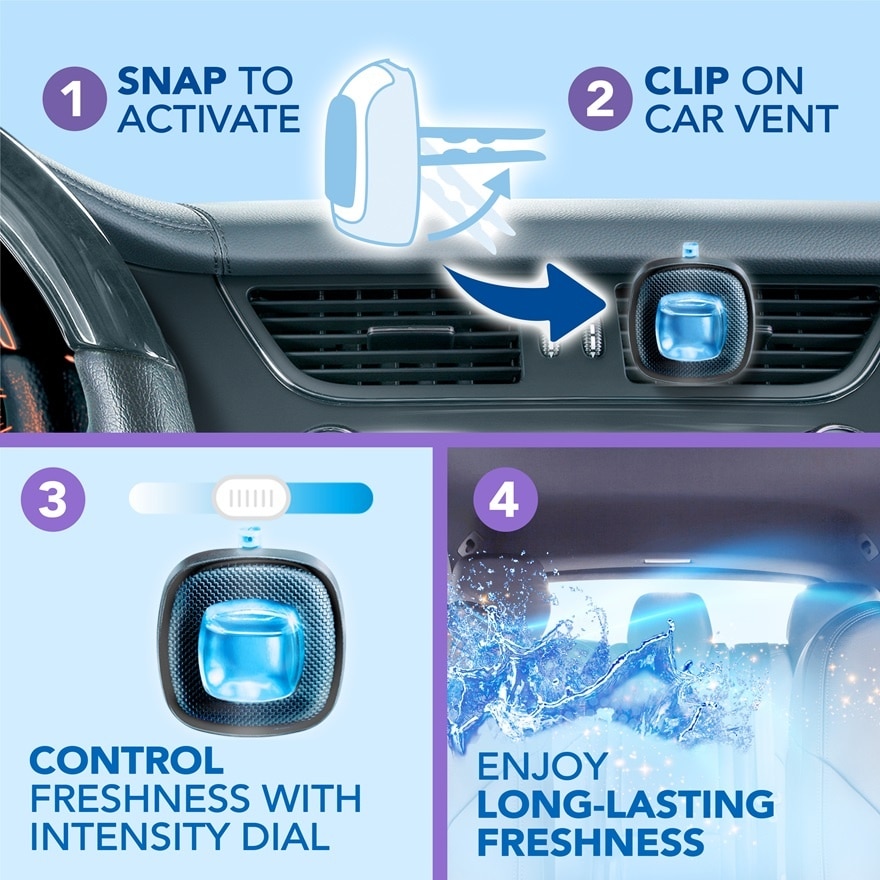 Air Freshener Musty Odour Car Mini Clip 2.2 ml