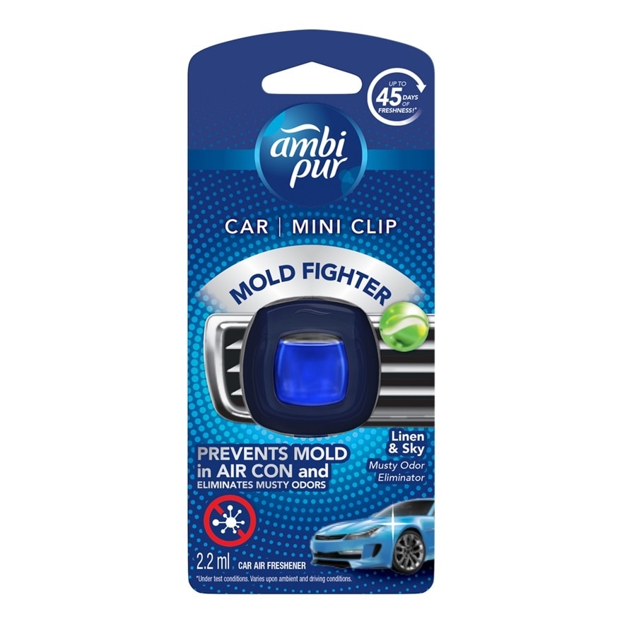 Air Freshener Musty Odour Car Mini Clip 2.2 ml