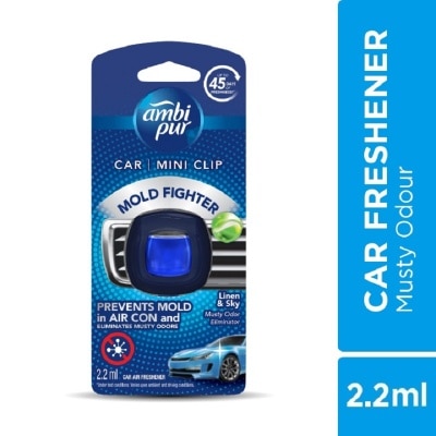 AMBI PUR Air Freshener Musty Odour Car Mini Clip 2.2 ml