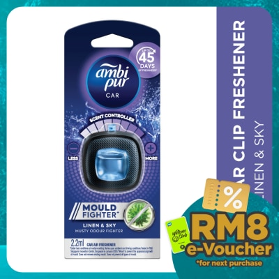 AMBI PUR Air Freshener Musty Odour Car Mini Clip 2.2 ml