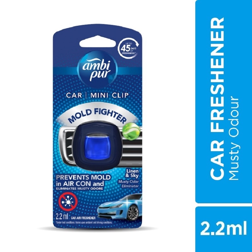 Air Freshener Musty Odour Car Mini Clip 2.2 ml