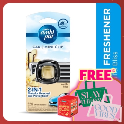 AMBI PUR Air Freshener Vanilla Bliss Car Mini Clip 2.2 ml