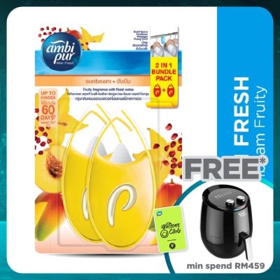 AMBI PUR Mini Fresh Small Space Freshener Sunbeam 2x4.5ml