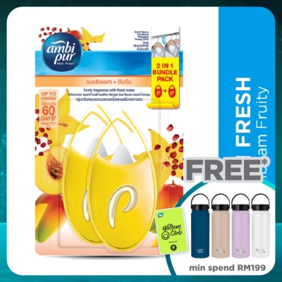 AMBI PUR Mini Fresh Small Space Freshener Sunbeam 2x4.5ml