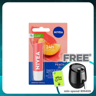 NIVEA Lip Peach Shine Caring Lip Balm 4.8g