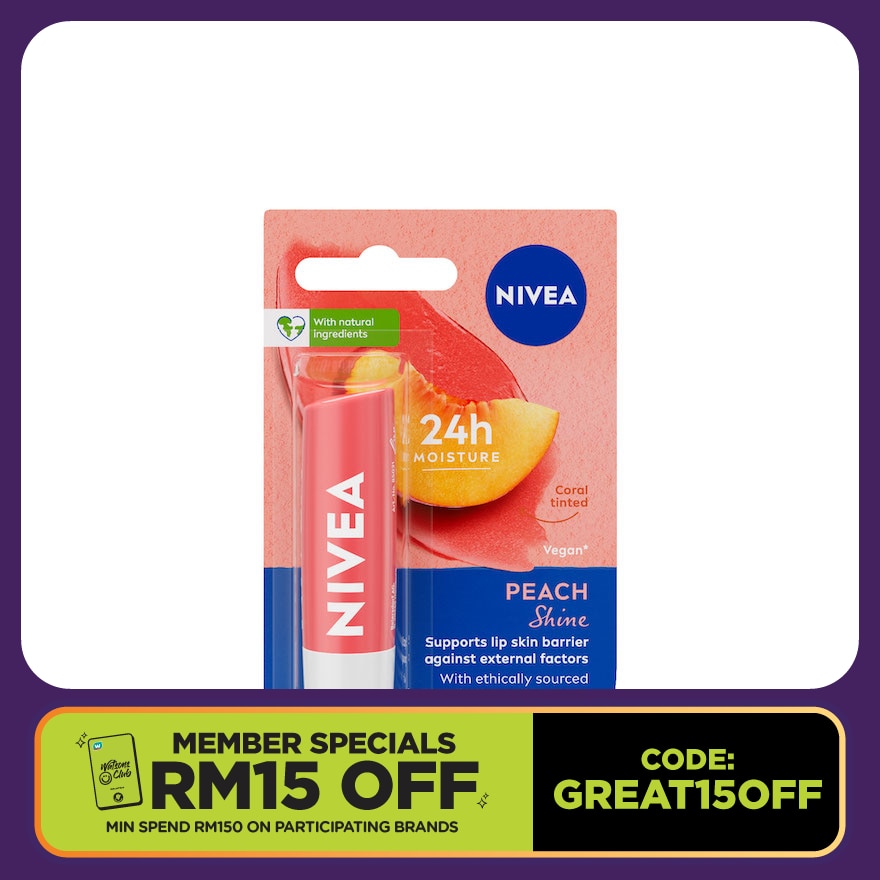 Lip Peach Shine Caring Lip Balm 4.8g
