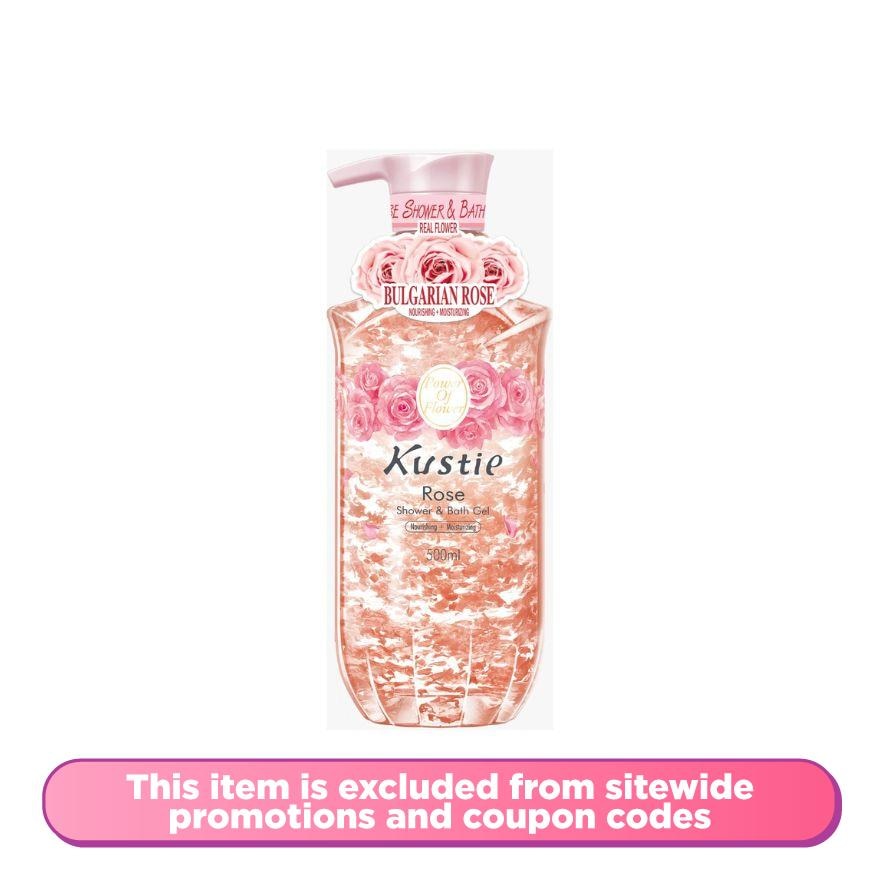 ROSE SHOWER & BATH GEL 500ML
