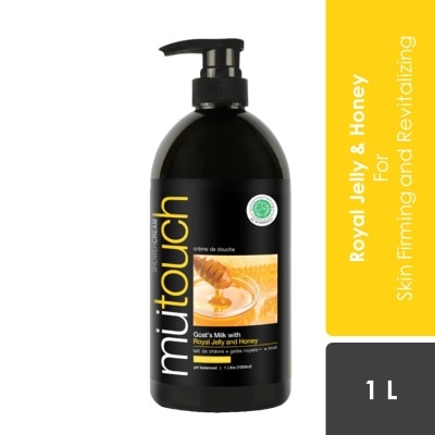 MU TOUCH Goat's Milk Shower Cream with Royal Jelly and Honey 1L