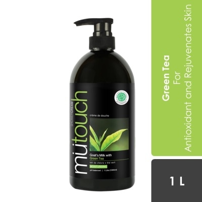 MU TOUCH Goat's Milk Shower Cream with Green Tea 1L