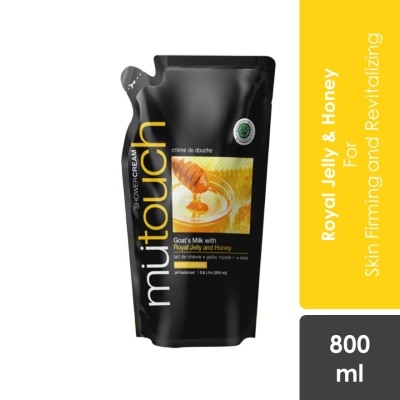 MU TOUCH Goat's Milk Shower Cream with Royal Jelly and Honey 800ml