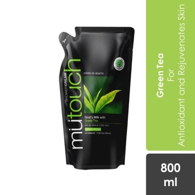 MU TOUCH Goat's Milk Shower Cream with Green Tea 800ml