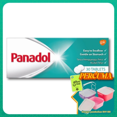 PANADOL - Regular Paracetamol Tablet for Fever and Pain 30S