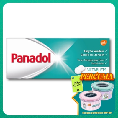 PANADOL Regular Paracetamol Tablet for Fever and Pain 30S