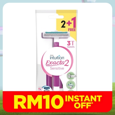 SCHICK Exacta 2 Sensitive Disposable Women Razor 2+1's