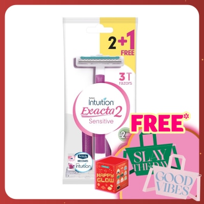 SCHICK Exacta 2 Sensitive Disposable Women Razor 2+1's