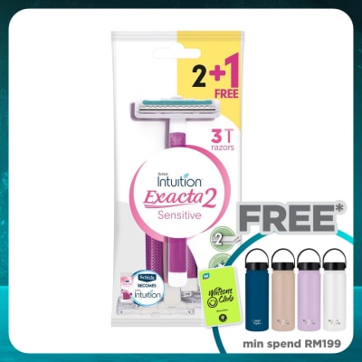 SCHICK Exacta 2 Sensitive Disposable Women Razor 2+1's