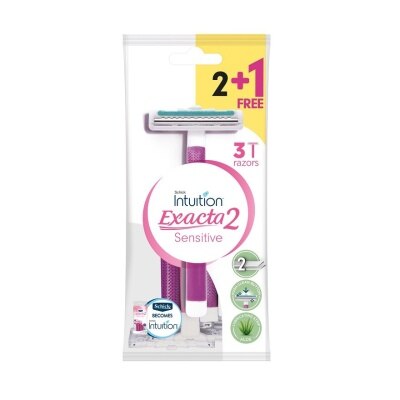 SCHICK, Exacta 2 Sensitive Disposable Women Razor 2+1's | Watsons Malaysia