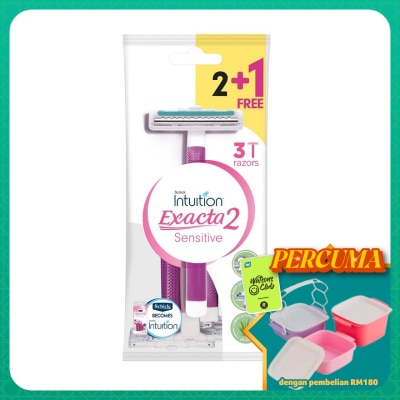 SCHICK - Exacta 2 Sensitive Disposable Women Razor 2+1's