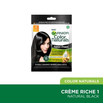 GARNIER HAIR COLOR Color Naturals Express Cream 40G -Shade 1 Black