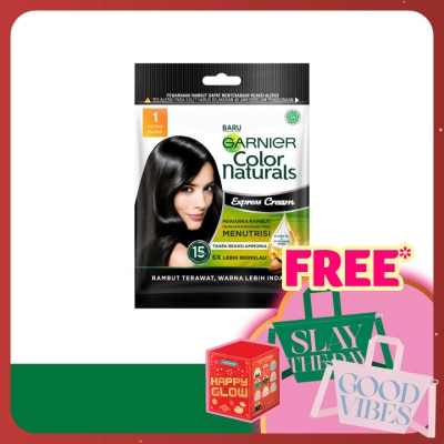 GARNIER HAIR COLOR Color Naturals Express Cream 40G -Shade 1 Black