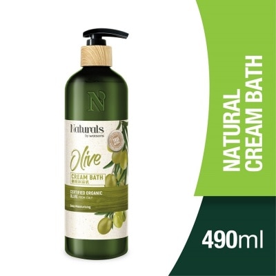 NATURALS BY WATSONS Olive Cream Bath 490ml