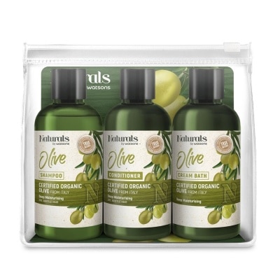 NATURALS BY WATSONS Olive Travel Set - Deep Moisturising  100ml*3