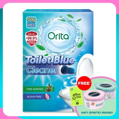 ORITA Toilet Blue Cleaner 6x50g (Pine)