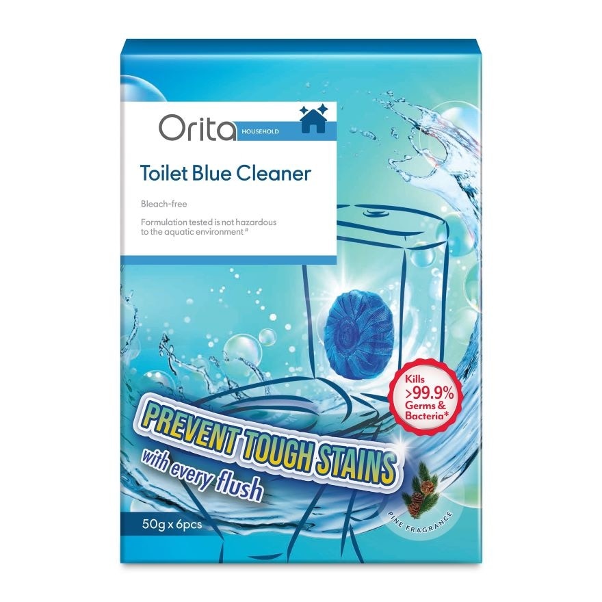 Toilet Blue Cleaner 6x50g (Pine)