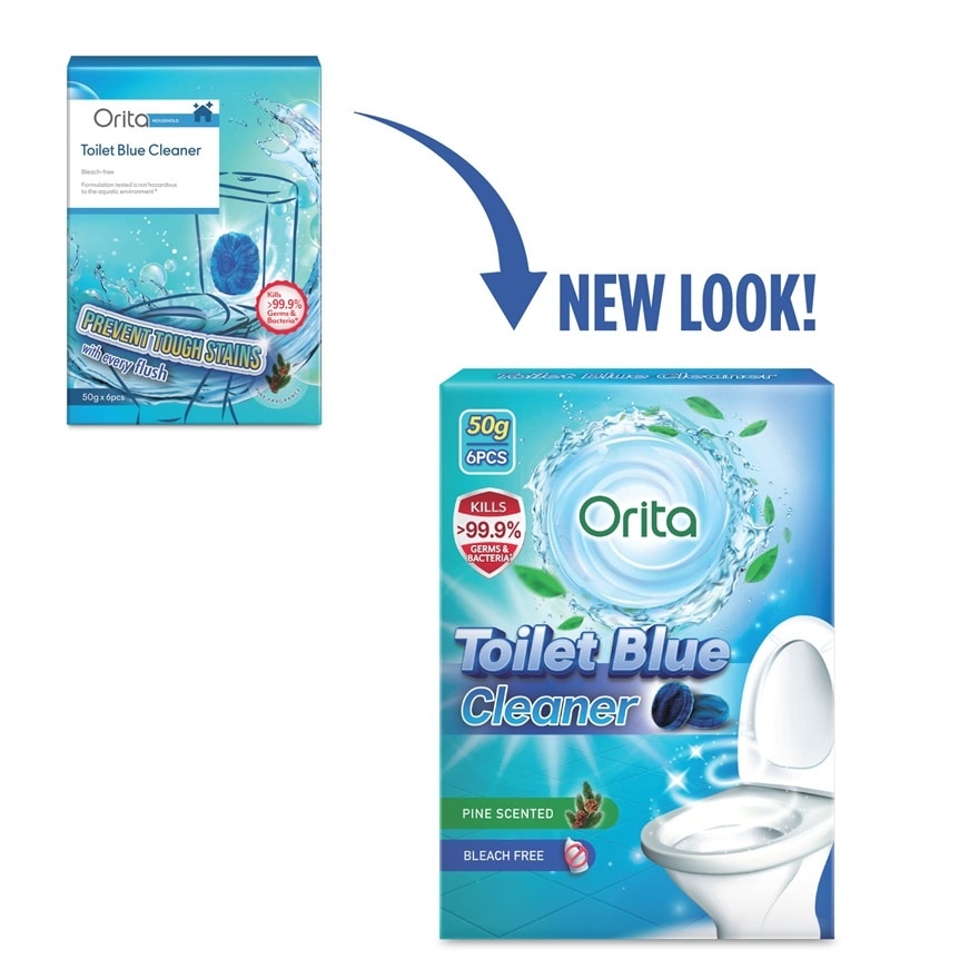 Toilet Blue Cleaner 6x50g (Pine)