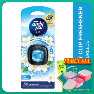 AMBI PUR - Air Freshener Sky Breeze Car Mini Clip 2.2 ml