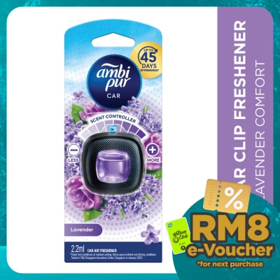 AMBI PUR Air Freshener Lavender Comfort Car Mini Clip 2.2 ml