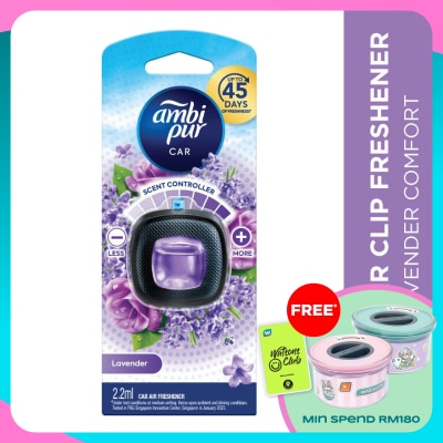 AMBI PUR Air Freshener Lavender Comfort Car Mini Clip 2.2 ml