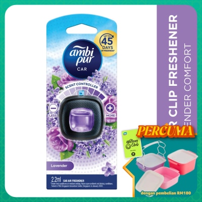 AMBI PUR - Air Freshener Lavender Comfort Car Mini Clip 2.2 ml